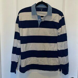 J Crew Rugby Long Sleeve Polo